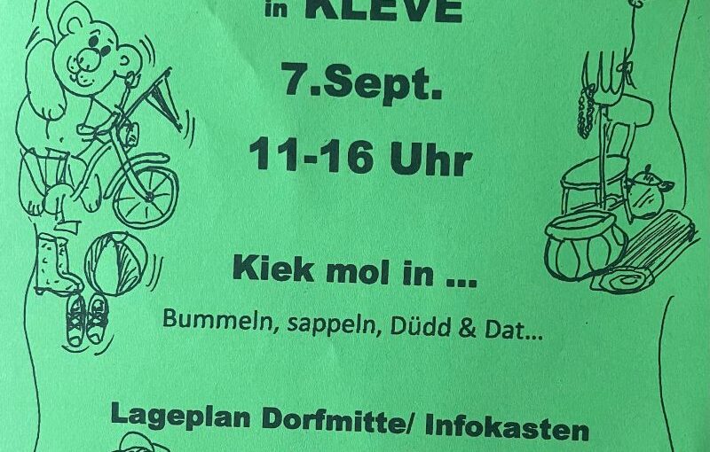 Dorfflohmarkt in Kleve – 7. September